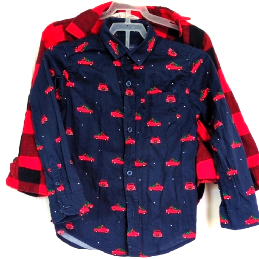 H&M Red and Black Checkered Kids Jacket
